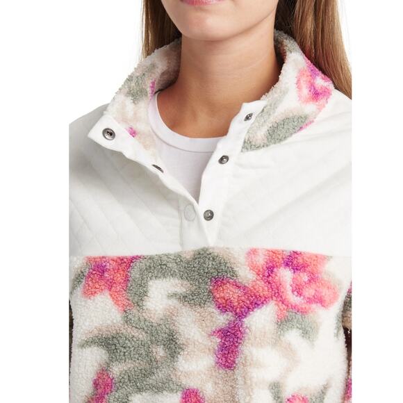 Tommy Bahama Fleece Beachway Blooms 1/4 Snap Pullover Jacket XS NEW $168 - Picture 5 of 8